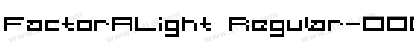 FactorALight Regular字体转换